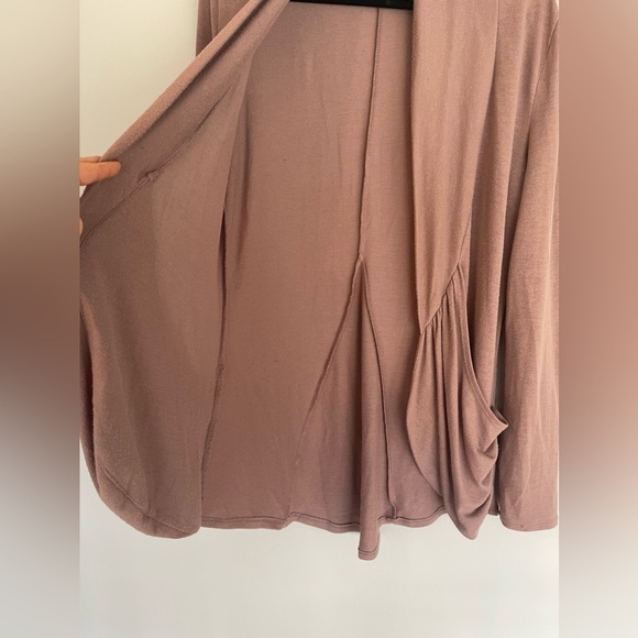 Self Esteem Shawl Collar Open Front Cardigan - Picture 3 of 7